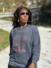 HIP HOP FOREVER HEATHER GRAY/ROSE GOLD SWEATSHIRT