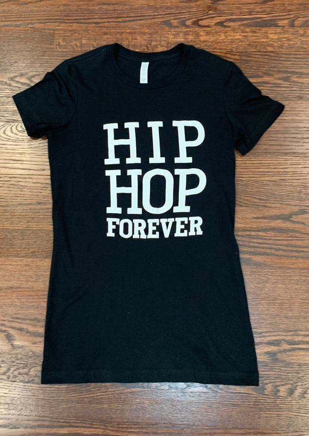 HIP HOP FOREVER Ladies Blk/White T Shirt